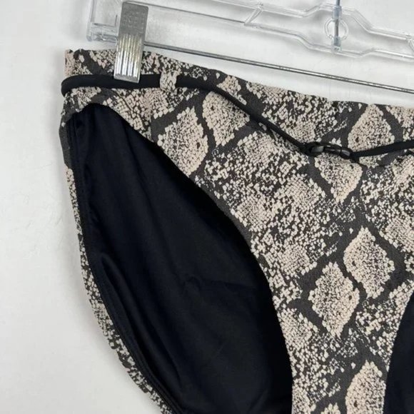 NWT Andie Swim The Riviera Bikini Bottom Textured Snakeskin Size Small S NEW - Picture 3 of 13